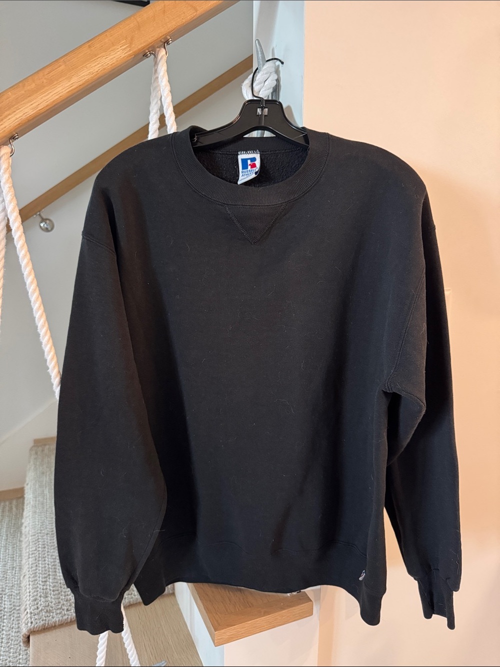 Russell Athletic Black Crewneck Sweatshirt
